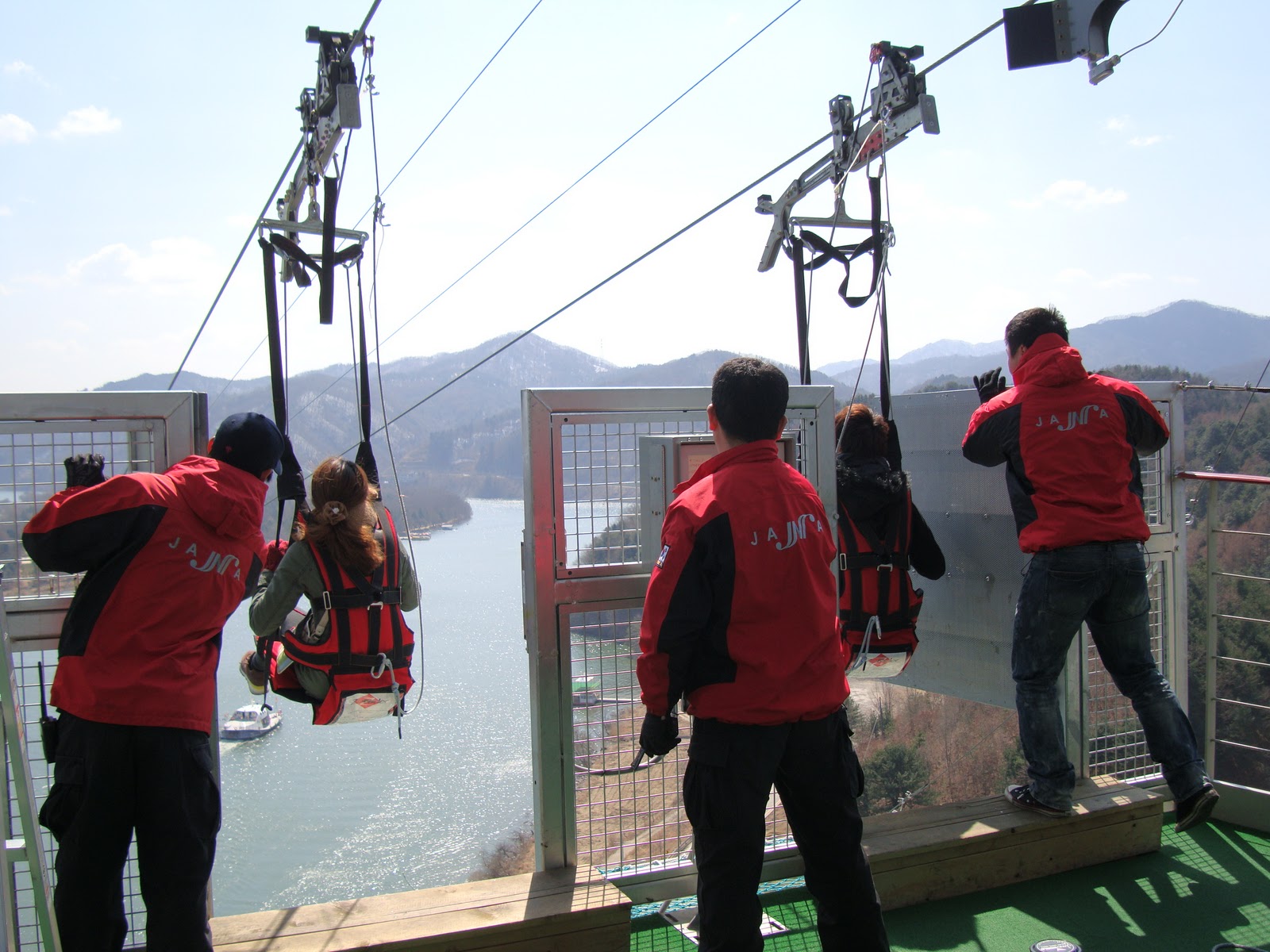 This facility is one of the biggest and . Kris And Ria Visit Korea 2011 Zip Line From Gapyeong To Nami Island